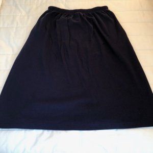 Women's Lands' End Dark Blue Skirt
